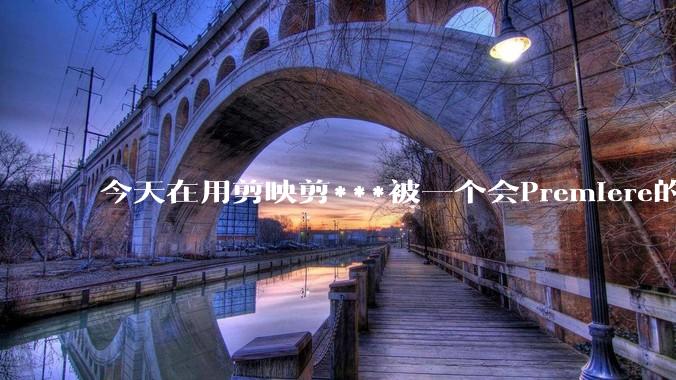 今天在用剪映剪***被一个会Premiere的同学看到了,嘲笑我用剪映,Pr剪辑真的比剪映好吗,好在哪?